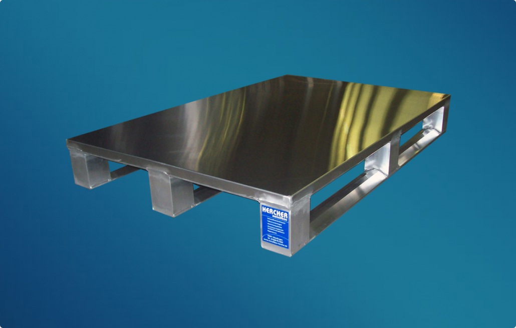 Aluminium Paletten mit Blechdeck